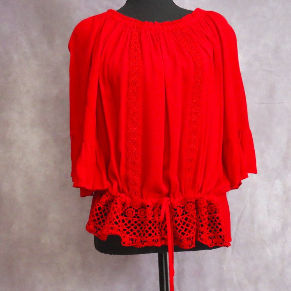 Melissa Paige Red Top